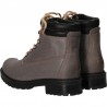Ghete femei, gri, din piele, stil casual