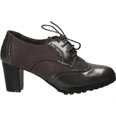 Pantofi dama, stil Oxford, culoarea gri