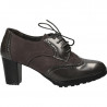 Pantofi dama, stil Oxford, culoarea gri