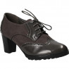 Pantofi dama, stil Oxford, culoarea gri
