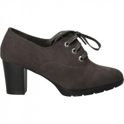 Pantofi cu toc mediu, culoarea gri