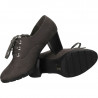 Pantofi cu toc mediu, culoarea gri