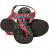 Sandale fete, flip flops, roz, cu decor