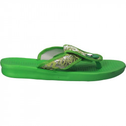 Slapi dama, flip flops, cu argintiu