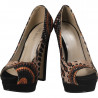 Incaltaminte dama, fashion, cu platforma, flower print