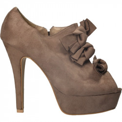 Pantofi dama, extravaganti cu toc stiletto gri