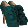 Pantofi dama, extravaganti cu toc stiletto, verde