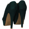 Pantofi dama, extravaganti cu toc stiletto, verde
