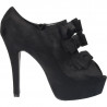 Pantofi dama, extravaganti cu toc stiletto, negru