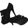 Pantofi dama, extravaganti cu toc stiletto, negru