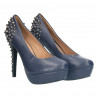 Pantofi dama, eleganti, cu tinte, culoarea albastru