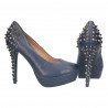 Pantofi dama, eleganti, cu tinte, culoarea albastru