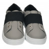 Pantofi sport copii, gri cu negru