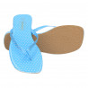 Saboti dama, flip flops, albastrii cu buline albe