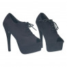 Pantofi femei, extravaganti, negri cu toc