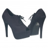Pantofi femei, extravaganti, negri cu toc