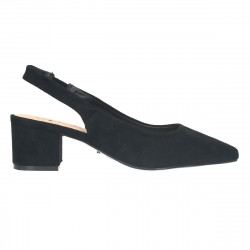 Pantofi negri, trendy, toc mediu