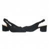 Pantofi negri, trendy, toc mediu