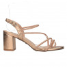 Sandale glamour, auriu antic, toc mediu