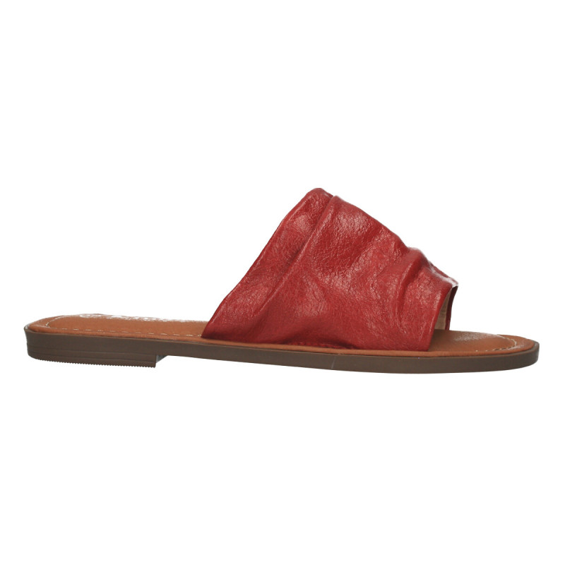 Papuci rosii, stil vintage, pentru femei Papuci rosii, stil vintage, pentru femei