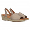 Sandale boho, bej, textura glamour