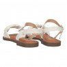 Sandale casual, stil boho, culoare alb