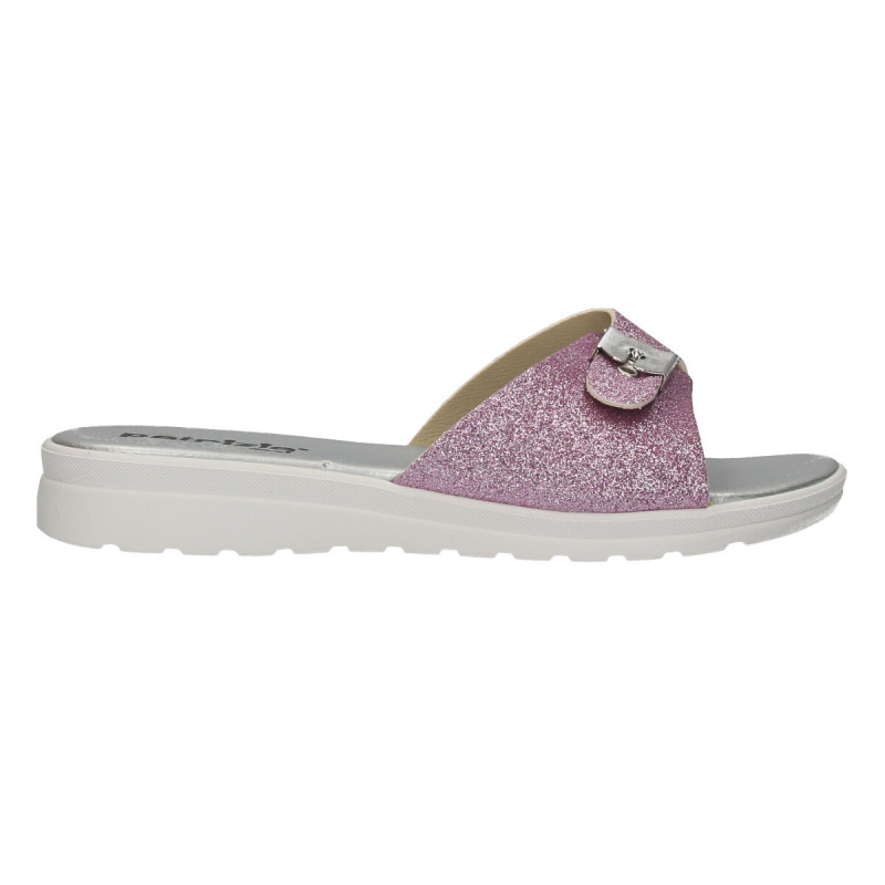 Saboti roz, glamour, cu strat sclipici Saboti roz, glamour, cu strat sclipici