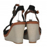 Sandale negre, simple, stil smart casual