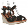Sandale negre, simple, stil smart casual