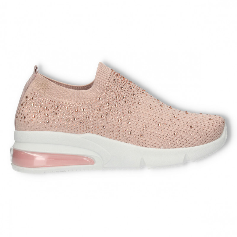 Sketcher roz, cu pietre, talpa groasa Sketcher roz, cu pietre, talpa groasa