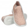 Sneakers roz, cu pietre, talpa groasa