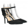 Pantofi de vara, negri, toc stiletto