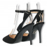 Pantofi de vara, negri, toc stiletto