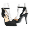 Pantofi de vara, negri, toc stiletto