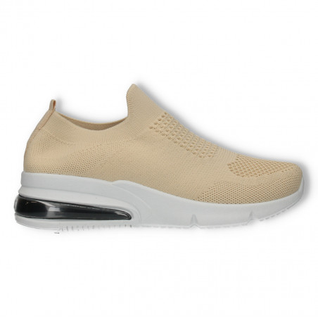 Sneakers ciorap, bej, pentru femei