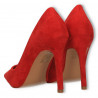 Pantofi rosii, stiletto, de gala