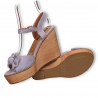 Sandale dama, talpa wenge, culoarea violet