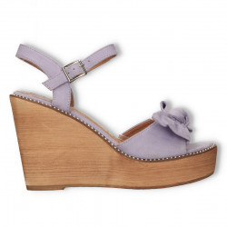 Sandale dama, talpa wenge, culoarea violet