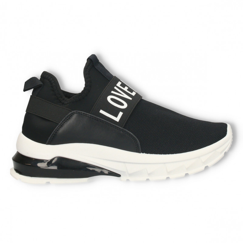 Sneakers negri, LOVE, pentru femei Sneakers negri, LOVE, pentru femei