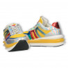 Sneakers femei, talpa inalta, insertii metalizate