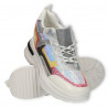 Sneakers talpa inalta, cu gliter si paiete