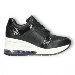 Sneakers dama, negri, talpa inalta