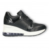 Sneakers dama, negri, talpa inalta