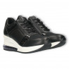 Sneakers dama, negri, talpa inalta