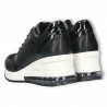 Sneakers dama, negri, talpa inalta