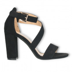 Sandale elegante, dama, negre