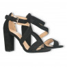 Sandale elegante, dama, negre