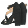 Sandale elegante, dama, negre