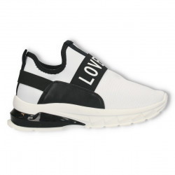 Sneakers albi, LOVE, pentru femei