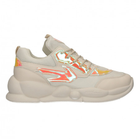 Sneakers albi, de dama, talpa groasa